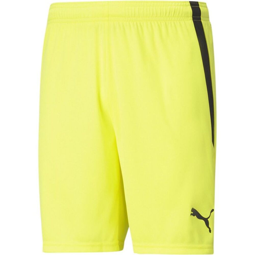 Puma Mens TeamLIGA Side Stripe Football Shorts / Fluorescent Yellow/Black